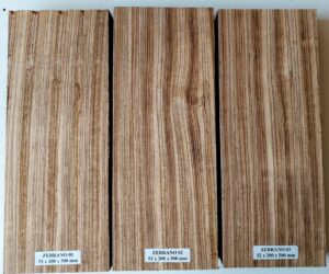 Zebrano 52 x 200 x 500 mm